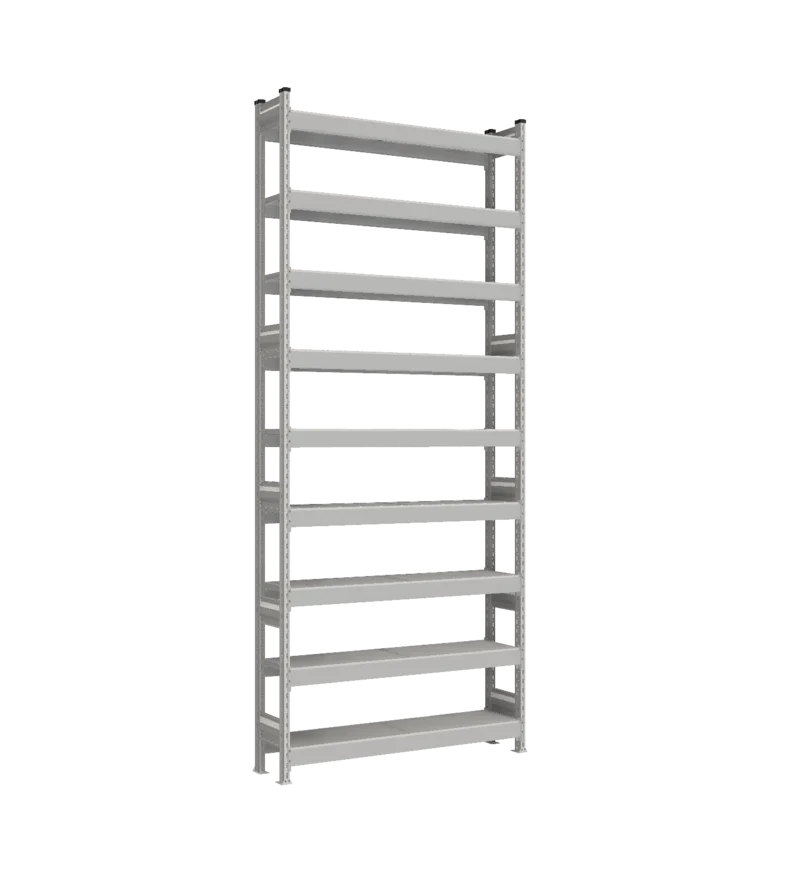 Стеллаж СТ-023 - RAL 7038 - 3000 - 300 - 1200 - Цинк - 9