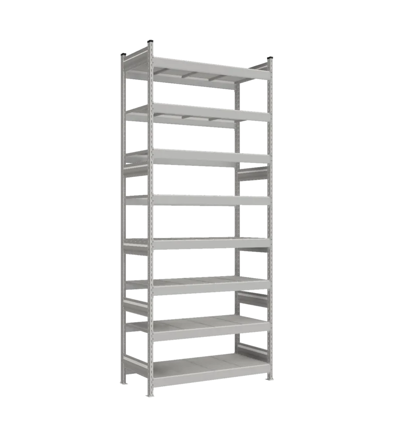 Стеллаж СТ-023 - RAL 7038 - 3000 - 600 - 1200 - Цинк - 8