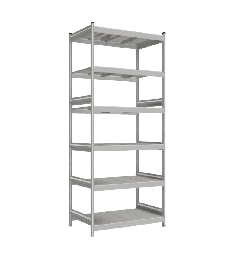 Стеллаж СТ-023 - RAL 7038 - 3000 - 800 - 1200 - RAL 7038 - 6