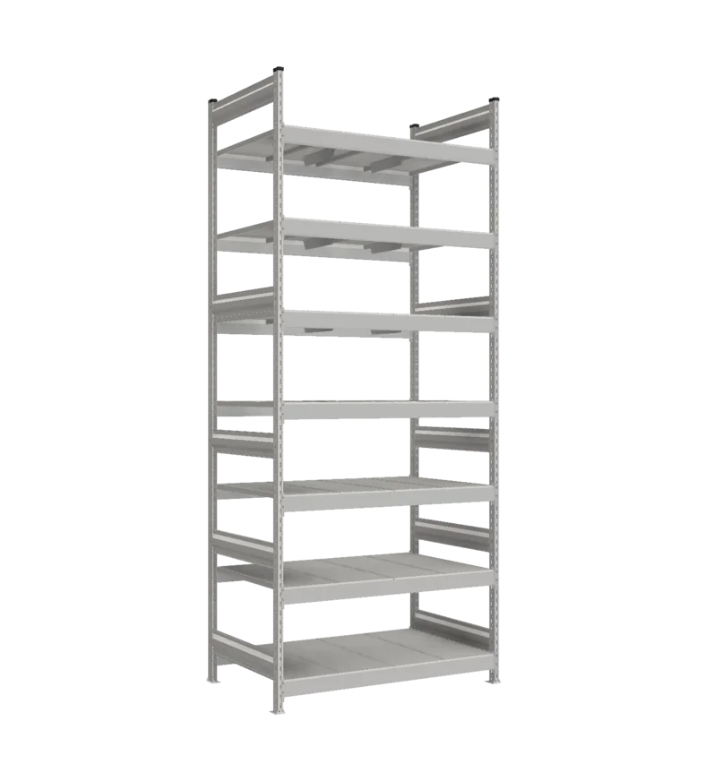 Стеллаж СТ-023 - RAL 7038 - 3000 - 800 - 1200 - RAL 7038 - 7