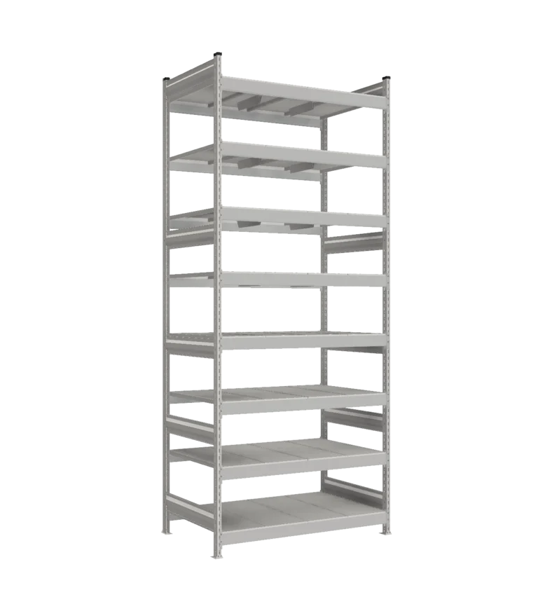 Стеллаж СТ-023 - RAL 7038 - 3000 - 800 - 1200 - RAL 7038 - 8