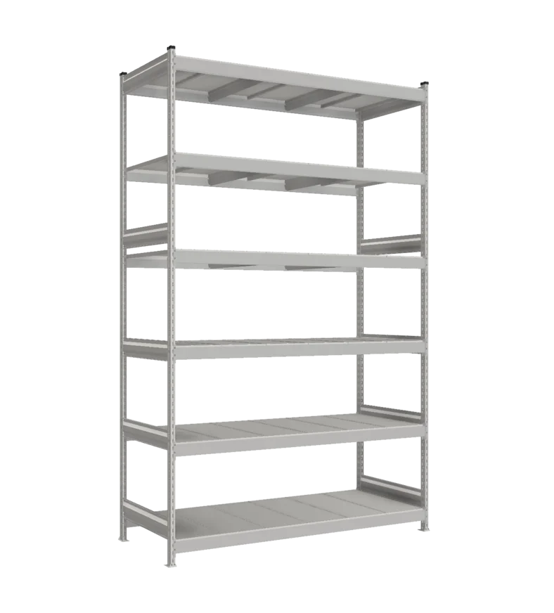 Стеллаж СТ-023 - RAL 7038 - 3000 - 800 - 1800 - RAL 7038 - 6