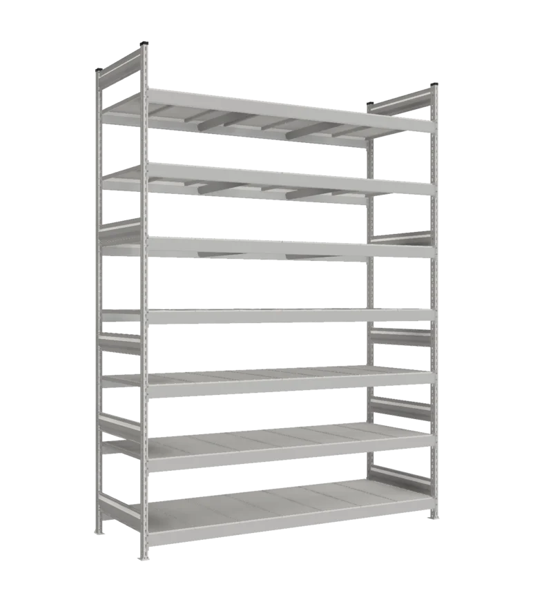 Стеллаж СТ-023 - RAL 7038 - 3000 - 800 - 2100 - Цинк - 7