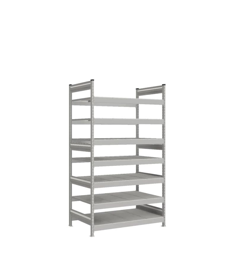 Стеллаж СТ-023 - Цинк - 2200 - 800 - 1200 - RAL 7038 - 7