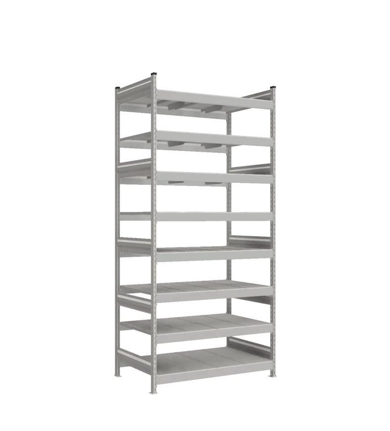 Стеллаж СТ-023 - Цинк - 2500 - 800 - 1200 - Цинк - 8