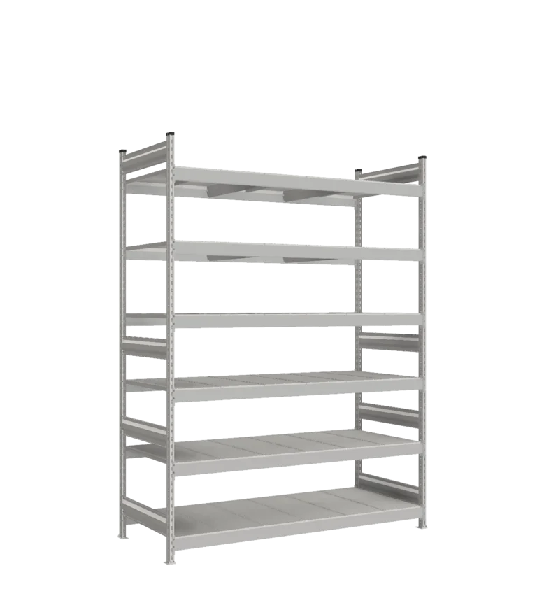 Стеллаж СТ-023 - Цинк - 2500 - 800 - 1800 - Цинк - 6