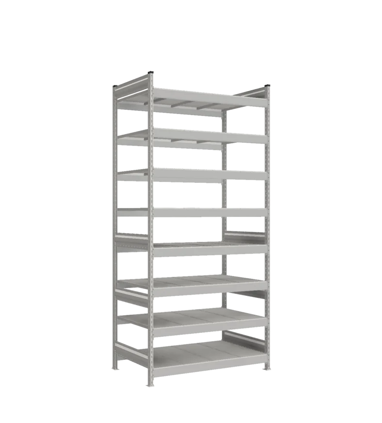 Стеллаж СТ-023 - Цинк - 2700 - 800 - 1200 - RAL 7038 - 8