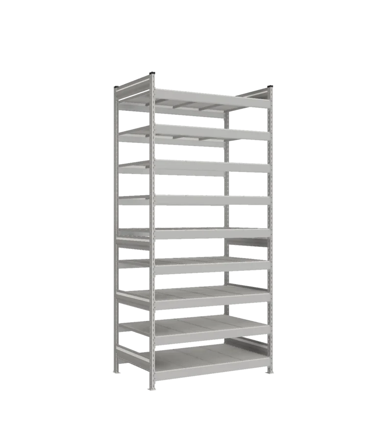 Стеллаж СТ-023 - Цинк - 2700 - 800 - 1200 - Цинк - 9