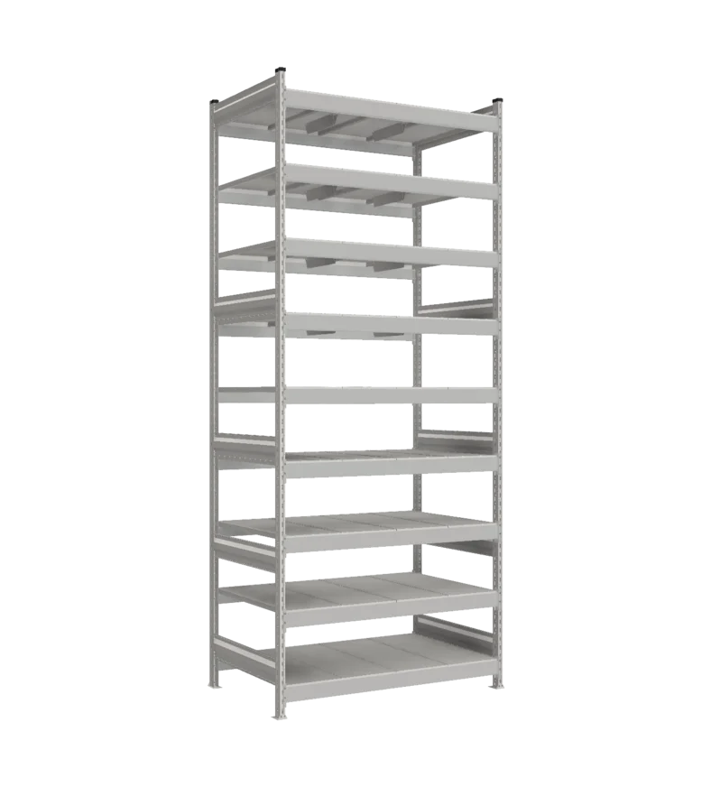Стеллаж СТ-023 - Цинк - 3000 - 800 - 1200 - RAL 7038 - 9
