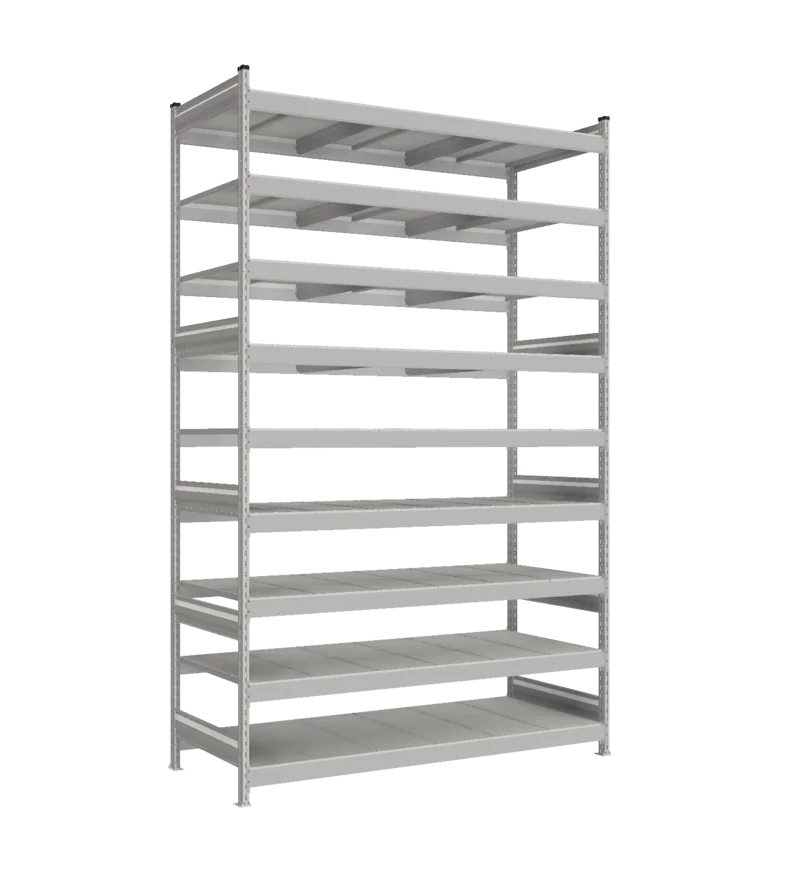 Стеллаж СТ-023 - Цинк - 3000 - 800 - 1800 - Цинк - 9