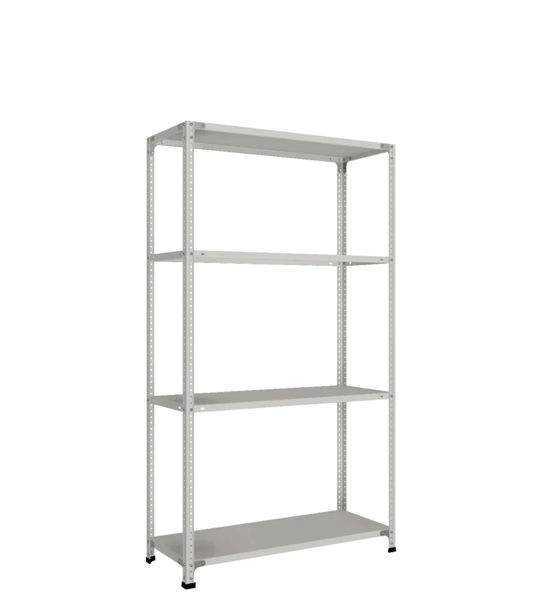 СТ-011 Стеллаж h1800х1000х400_4 полки_с 2 рёбрами жёсткости