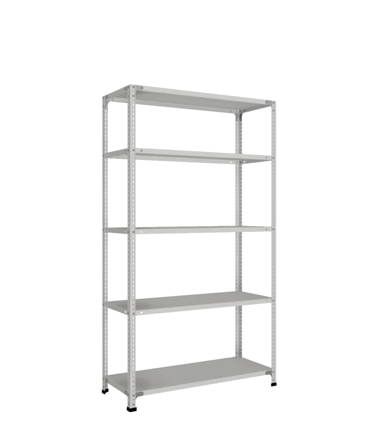 СТ-011 Стеллаж h1800х1000х400_5 полок_с 2 рёбрами жёсткости