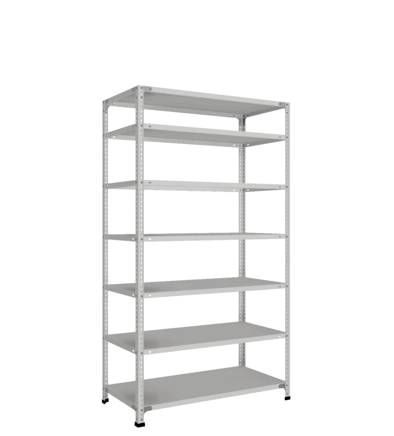 СТ-011 Стеллаж h1800х1000х500_7 полок_с 2 рёбрами жёсткости