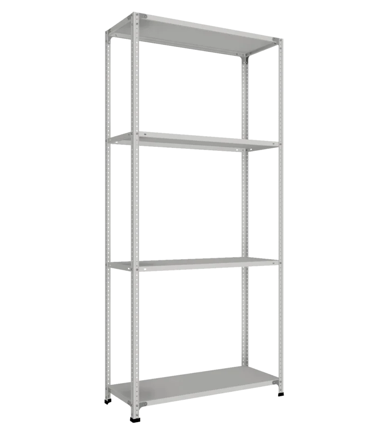 СТ-011 Стеллаж h2200х1000х400_4 полки_с 2 рёбрами жёсткости