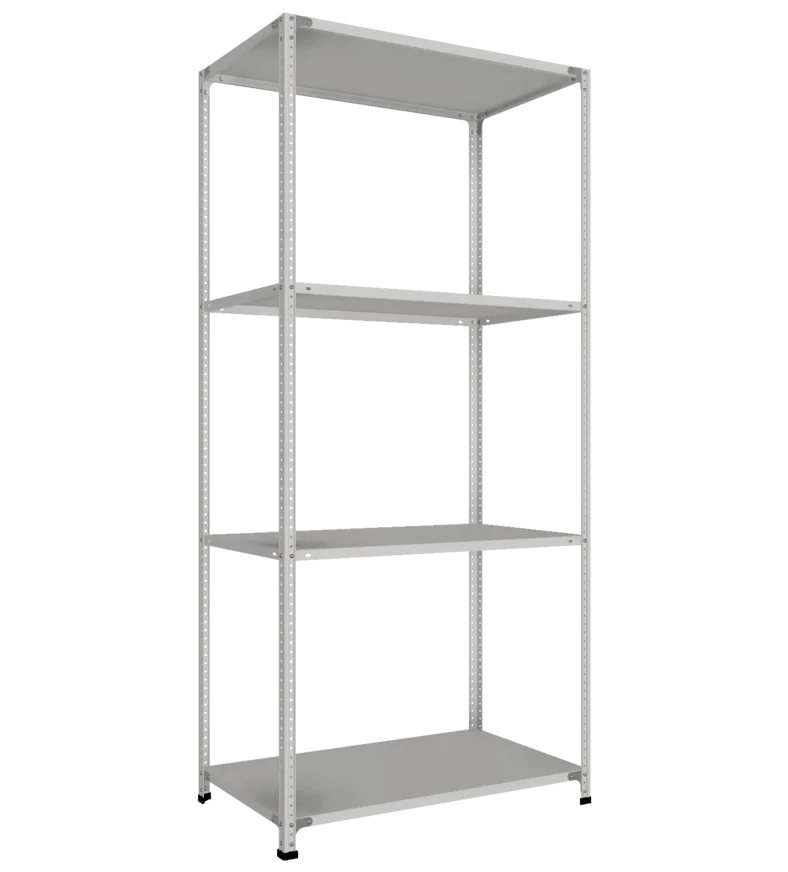 СТ-011 Стеллаж h2200х1000х600_4 полки_с 2 рёбрами жёсткости