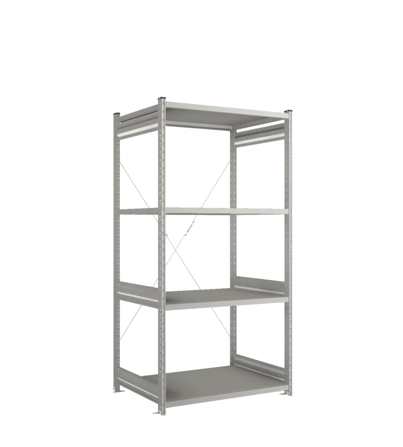 Стеллаж СТ-031-Цинк-2067-1000-800-4 полки-С добавлением ребра жесткости