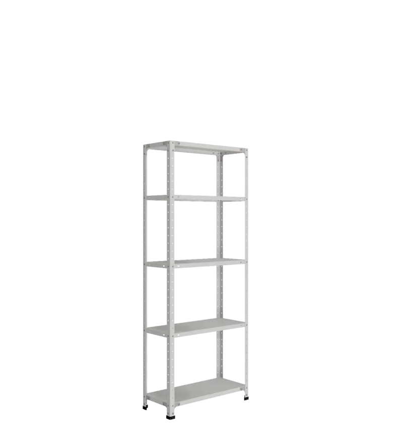 СТ-012 х 1800 х 700 х окрашен. х 300 х 5 полок х Цинк х Без рёбер жёсткости