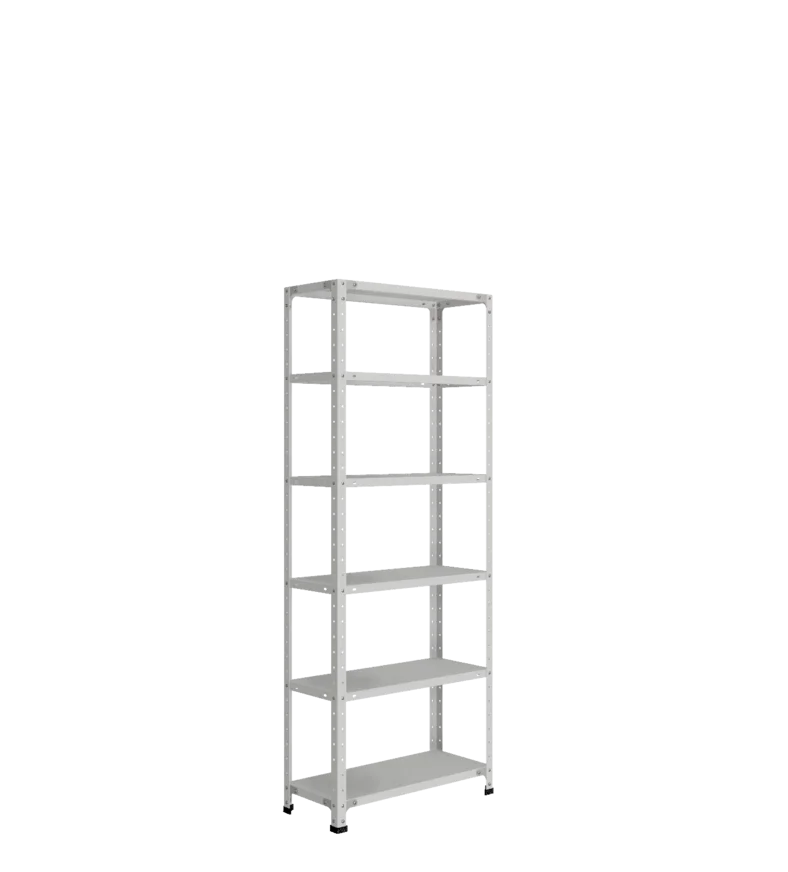 СТ-012 х 1800 х 700 х окрашен. х 300 х 6 полок х RAL 7038 х Без рёбер жёсткости