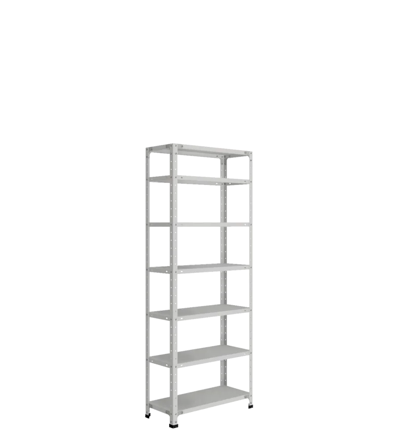 СТ-012 х 1800 х 700 х окрашен. х 300 х 7 полок х RAL 7038 х Без рёбер жёсткости