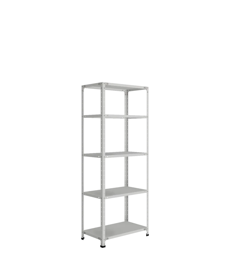 СТ-012 х 1800 х 700 х окрашен. х 400 х 5 полок х Цинк х Без рёбер жёсткости