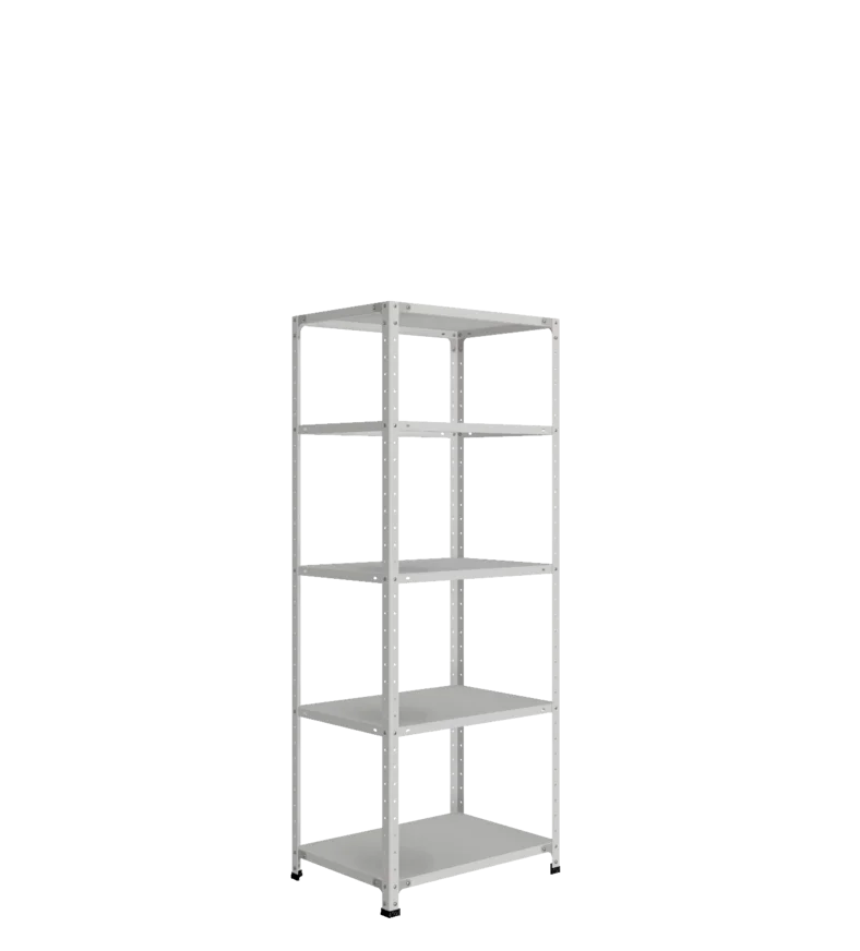 СТ-012 х 1800 х 700 х окрашен. х 500 х 5 полок х Цинк х Без рёбер жёсткости