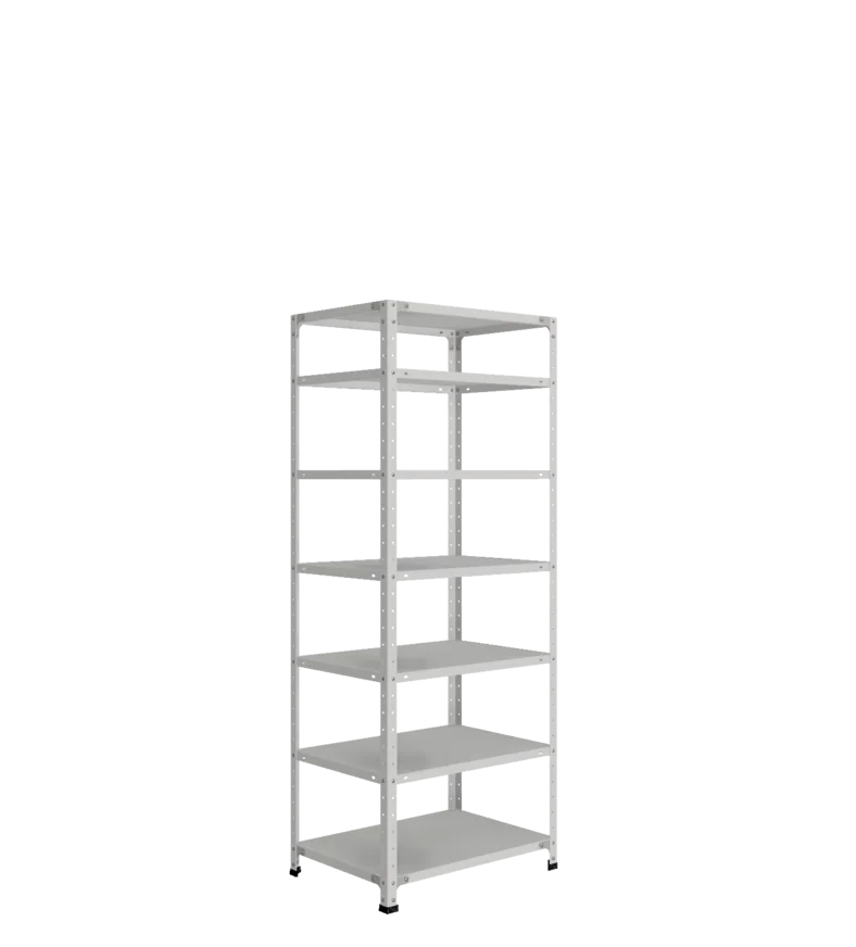 СТ-012 х 1800 х 700 х окрашен. х 500 х 7 полок х RAL 7038 х Без рёбер жёсткости