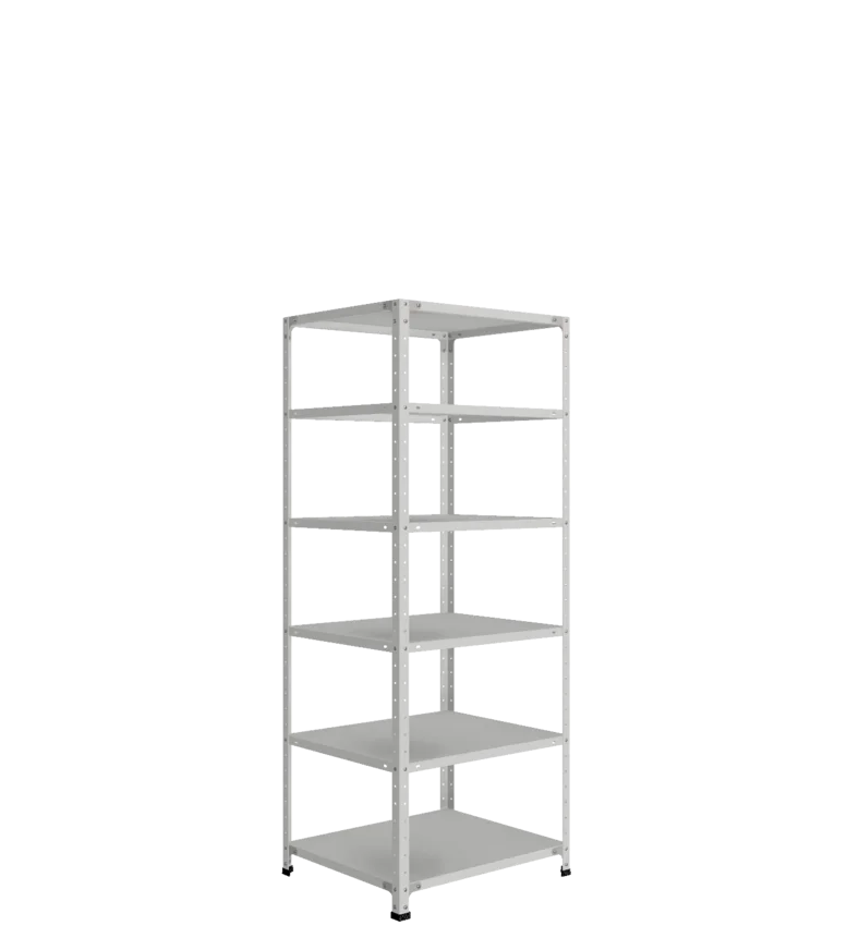 СТ-012 х 1800 х 700 х окрашен. х 600 х 6 полок х Цинк х Без рёбер жёсткости