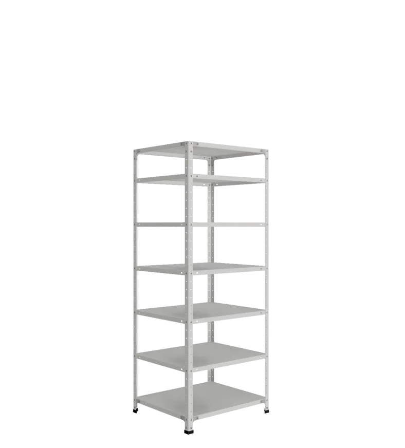 СТ-012 х 1800 х 700 х окрашен. х 600 х 7 полок х RAL 7038 х Без рёбер жёсткости
