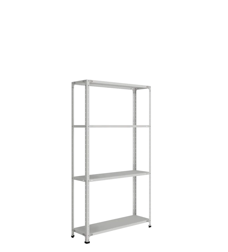 СТ-012 х 1800 х 1000 х окрашен. х 300 х 4 полки х Цинк х Без рёбер жёсткости