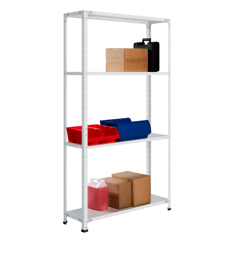 СТ-012 х 1800 х 1000 х окрашен. х 300 х 4 полки х RAL 7038 х Без рёбер жёсткости