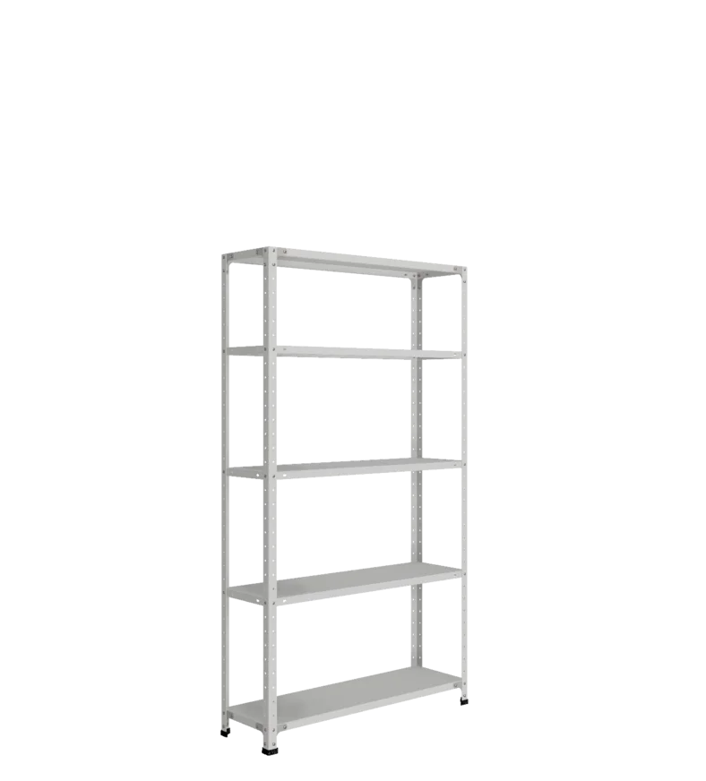 СТ-012 х 1800 х 1000 х окрашен. х 300 х 5 полок х RAL 7038 х Без рёбер жёсткости