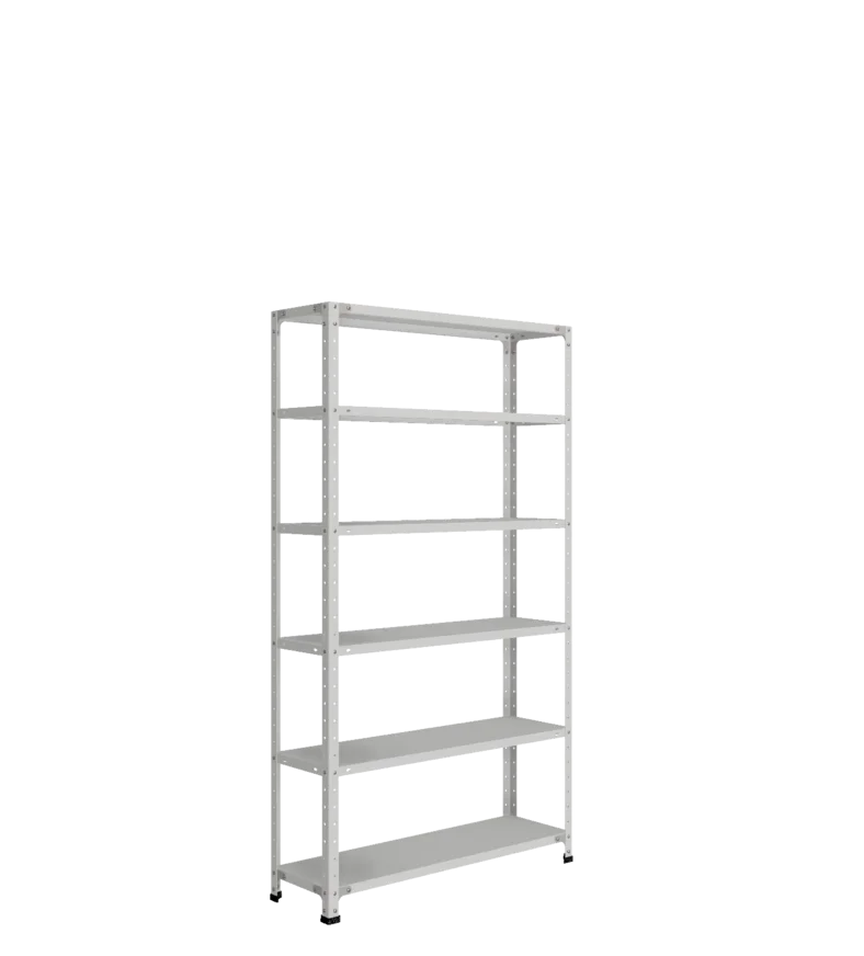 СТ-012 х 1800 х 1000 х окрашен. х 300 х 6 полок х RAL 7038 х Без рёбер жёсткости