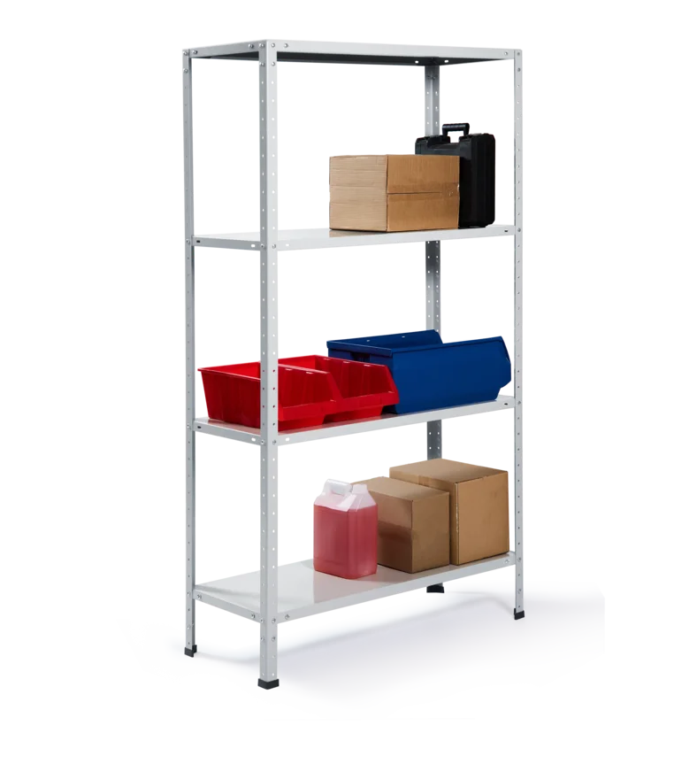 СТ-012 х 1800 х 1000 х окрашен. х 400 х 4 полки х RAL 7038 х Без рёбер жёсткости