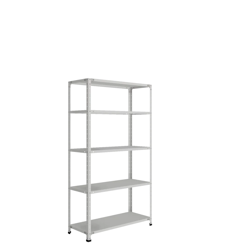 СТ-012 х 1800 х 1000 х окрашен. х 400 х 5 полок х Цинк х Два ребра жесткости на полку