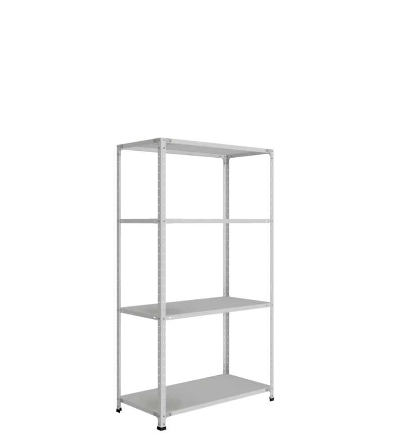 СТ-012 х 1800 х 1000 х окрашен. х 500 х 4 полки х Цинк х Без рёбер жёсткости