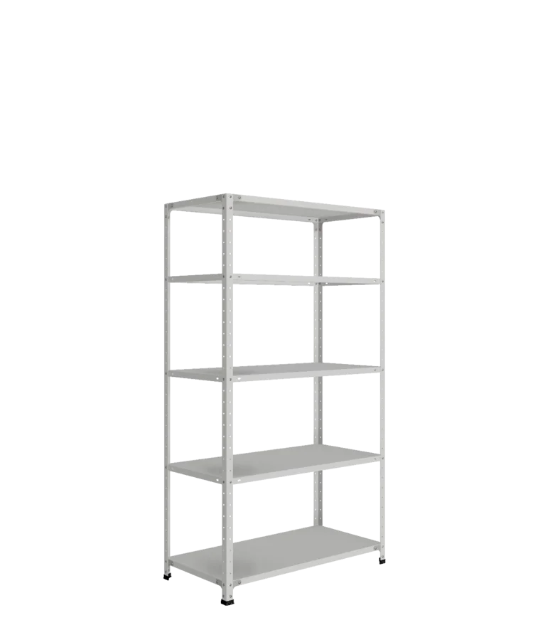 СТ-012 х 1800 х 1000 х окрашен. х 500 х 5 полок х Цинк х Одно ребро жесткости на полку