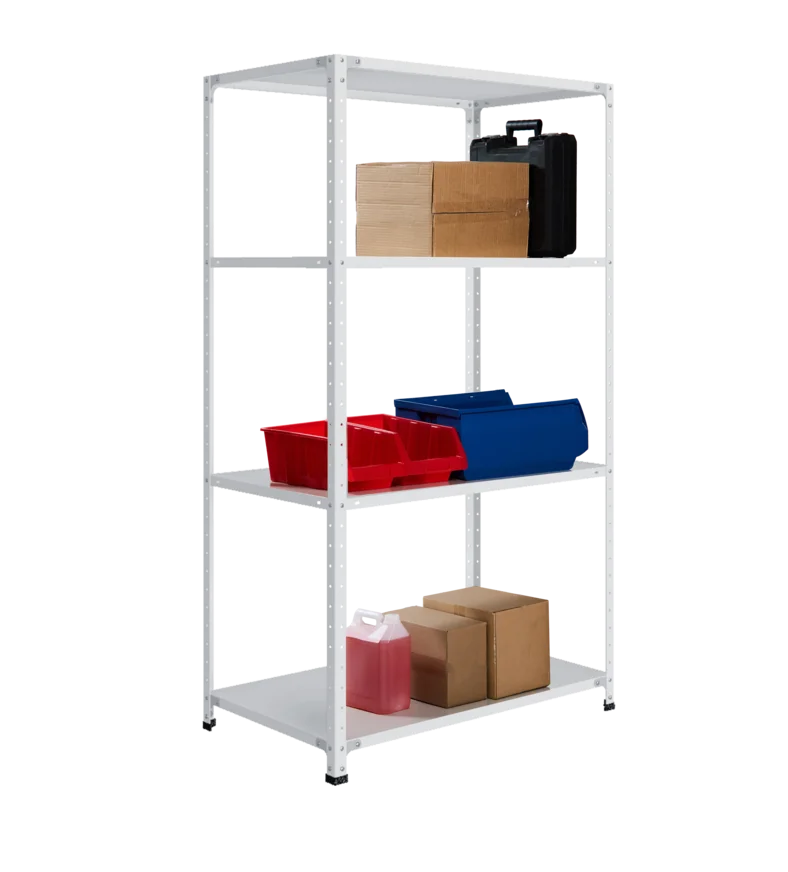 СТ-012 х 1800 х 1000 х окрашен. х 600 х 4 полки х RAL 7038 х Без рёбер жёсткости