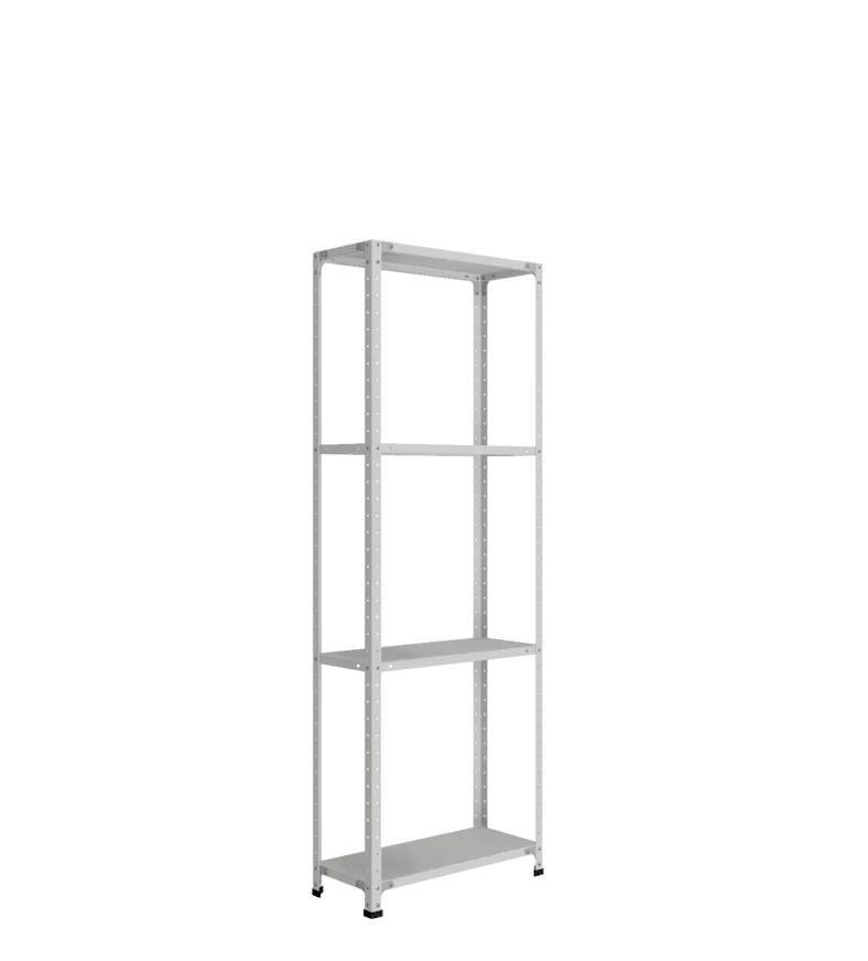 СТ-012 х 2000 х 700 х окрашен. х 300 х 4 полки х Цинк х Без рёбер жёсткости