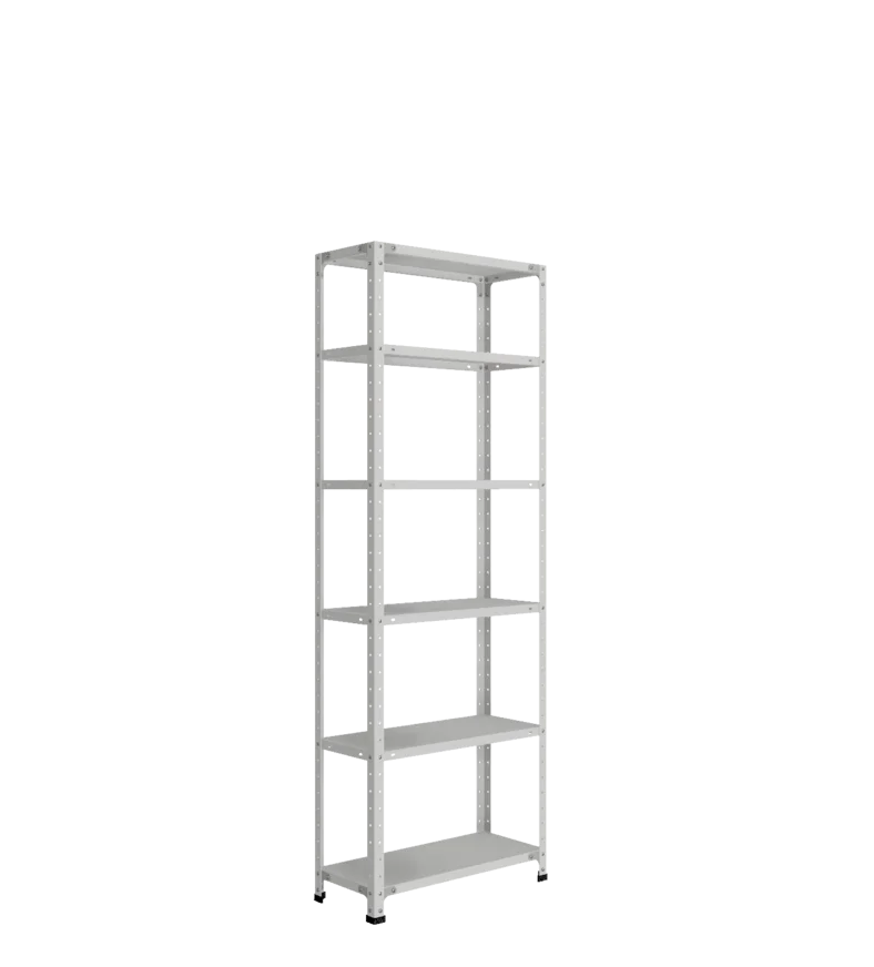 СТ-012 х 2000 х 700 х окрашен. х 300 х 6 полок х Цинк х Без рёбер жёсткости