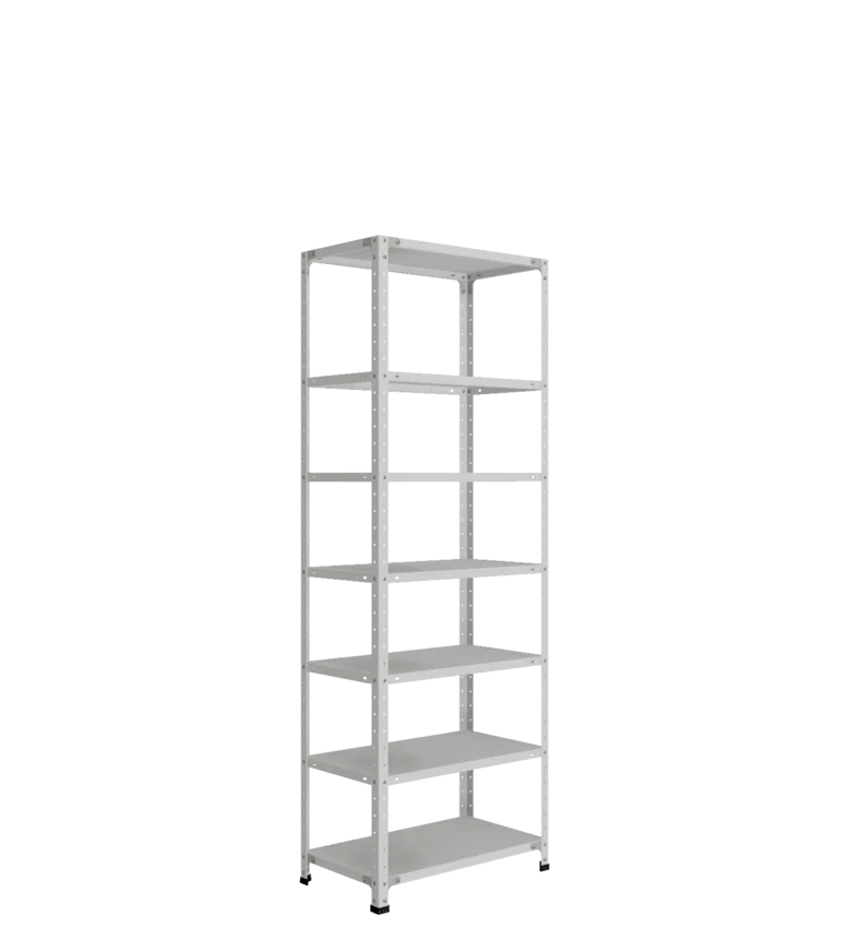 СТ-012 х 2000 х 700 х окрашен. х 400 х 7 полок х RAL 7038 х Без рёбер жёсткости