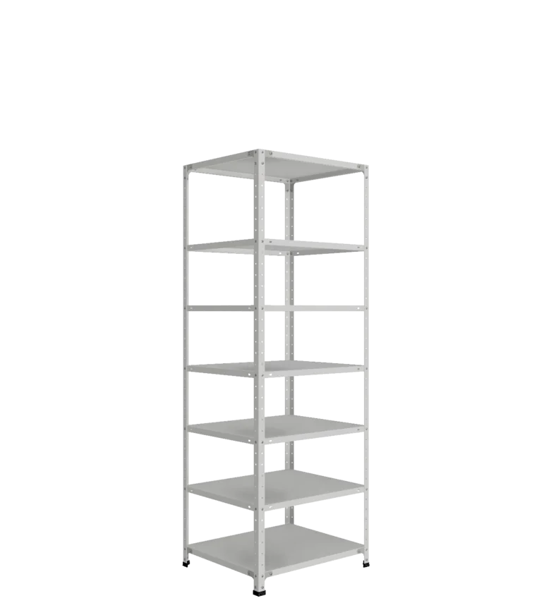 СТ-012 х 2000 х 700 х окрашен. х 600 х 7 полок х Цинк х Без рёбер жёсткости
