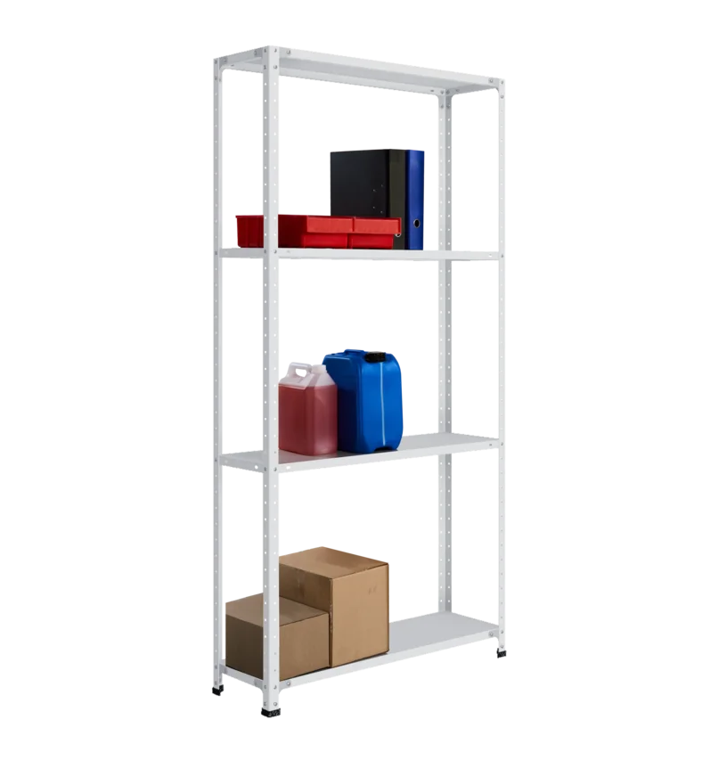 СТ-012 х 2000 х 1000 х окрашен. х 300 х 4 полки х RAL 7038 х Без рёбер жёсткости