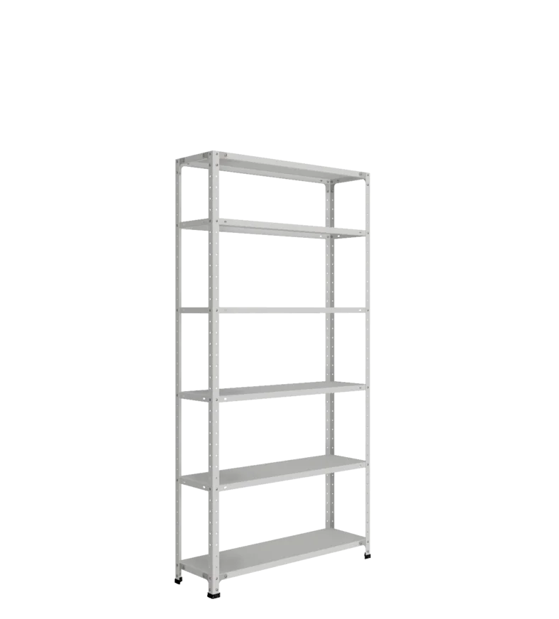 СТ-012 х 2000 х 1000 х окрашен. х 300 х 6 полок х RAL 7038 х Без рёбер жёсткости