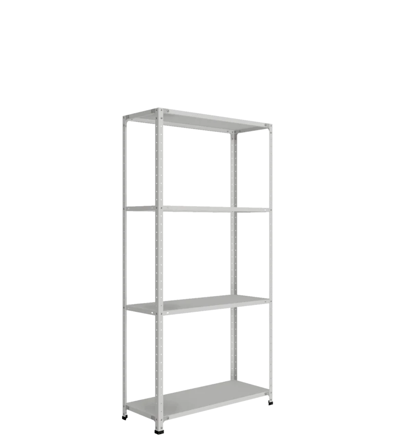 СТ-012 х 2000 х 1000 х окрашен. х 400 х 4 полки х Цинк х Без рёбер жёсткости