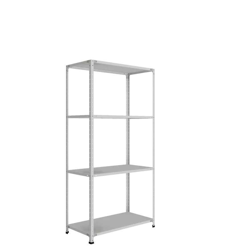 СТ-012 х 2000 х 1000 х окрашен. х 500 х 4 полки х Цинк х Одно ребро жесткости на полку