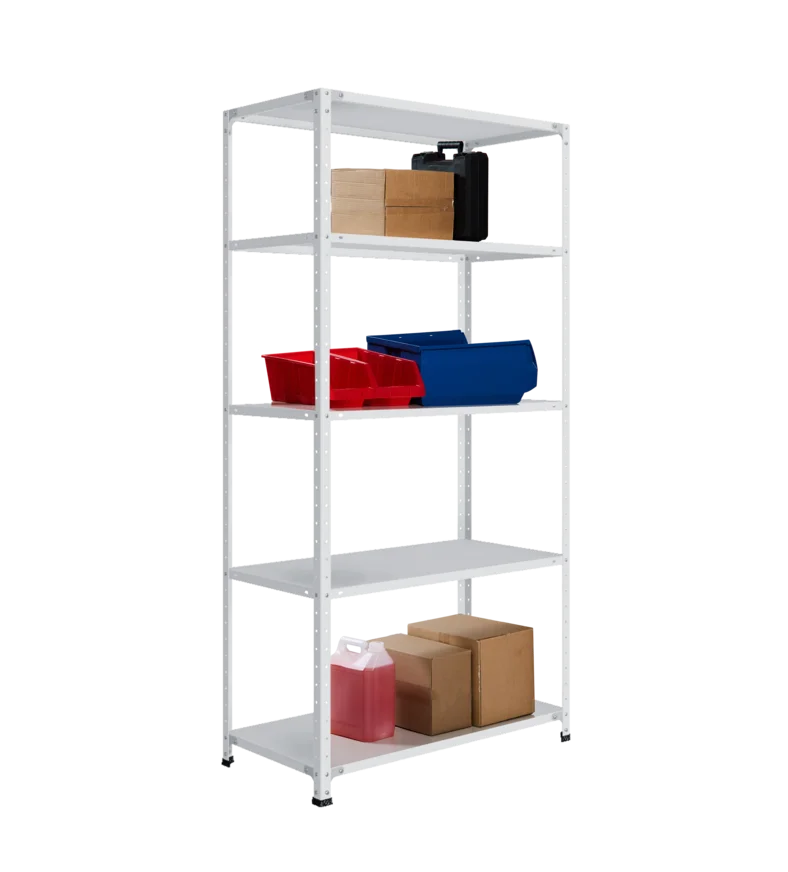 СТ-012 х 2000 х 1000 х окрашен. х 500 х 5 полок х RAL 7038 х Без рёбер жёсткости