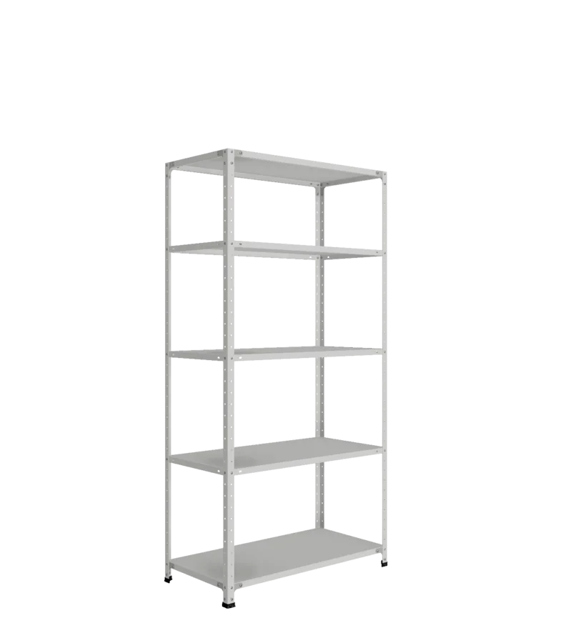 СТ-012 х 2000 х 1000 х окрашен. х 500 х 5 полок х RAL 7038 х Без рёбер жёсткости