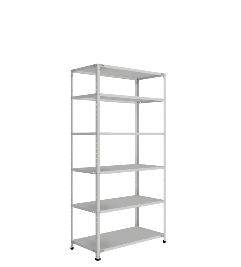 СТ-012 х 2000 х 1000 х окрашен. х 500 х 6 полок х Цинк х Два ребра жесткости на полку