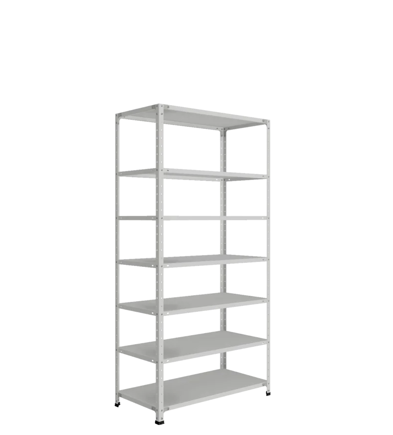 СТ-012 х 2000 х 1000 х окрашен. х 500 х 7 полок х Цинк х Два ребра жесткости на полку