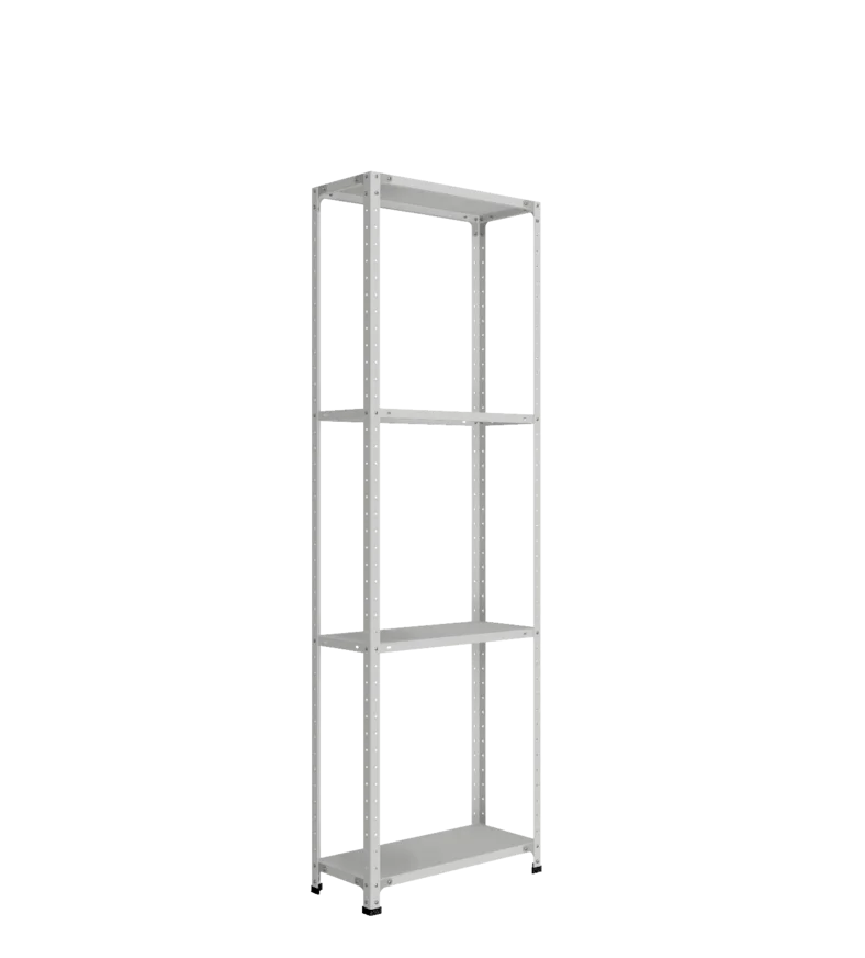 СТ-012 х 2200 х 700 х окрашен. х 300 х 4 полки х Цинк х Без рёбер жёсткости